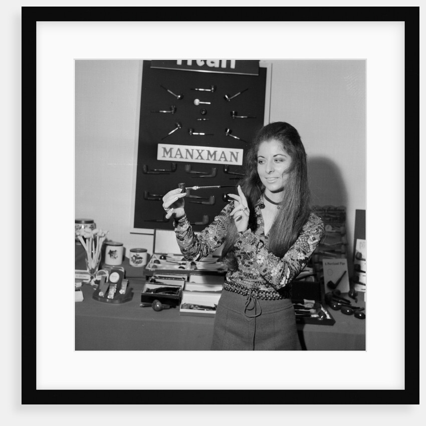 'Pipe smoking woman', Isle of Man by Manx Press Pictures