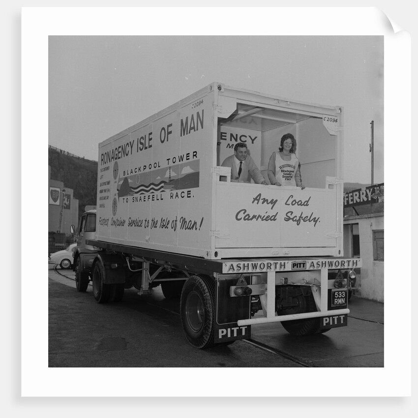 Miss Isle of Man in container by Manx Press Pictures