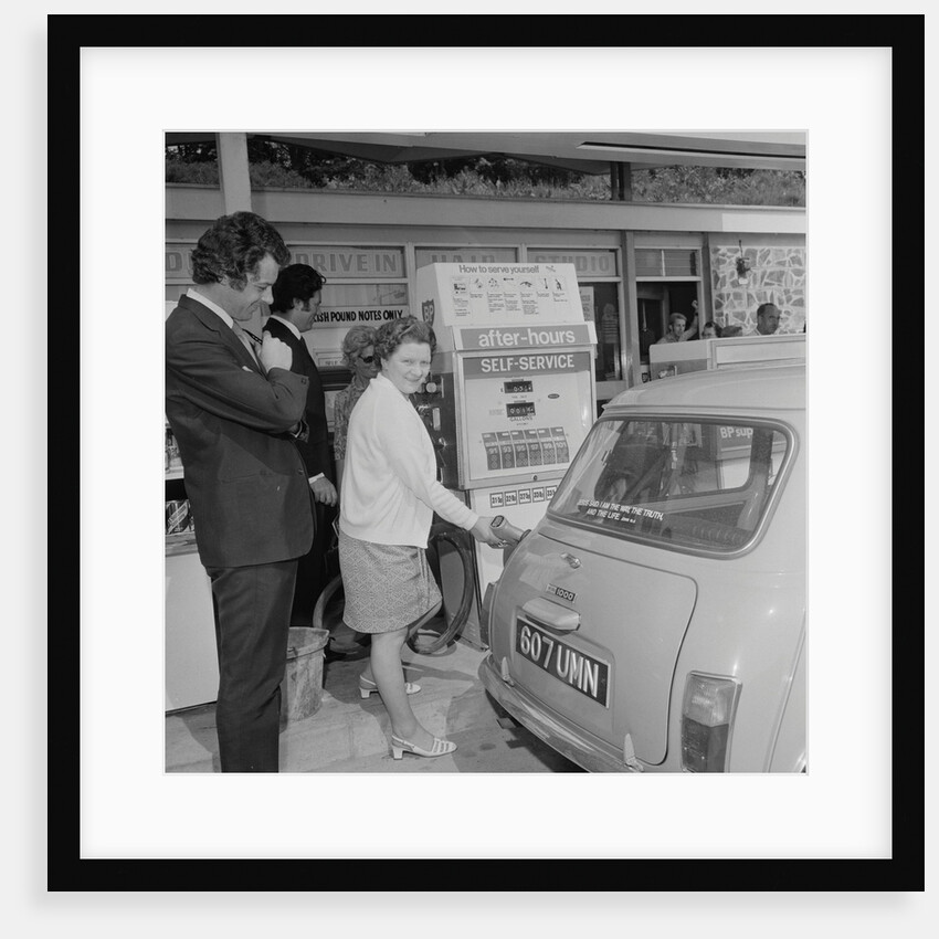 Petrol station auto pay kiosk, Geoff Duke's Garage on Peel Road by Manx Press Pictures