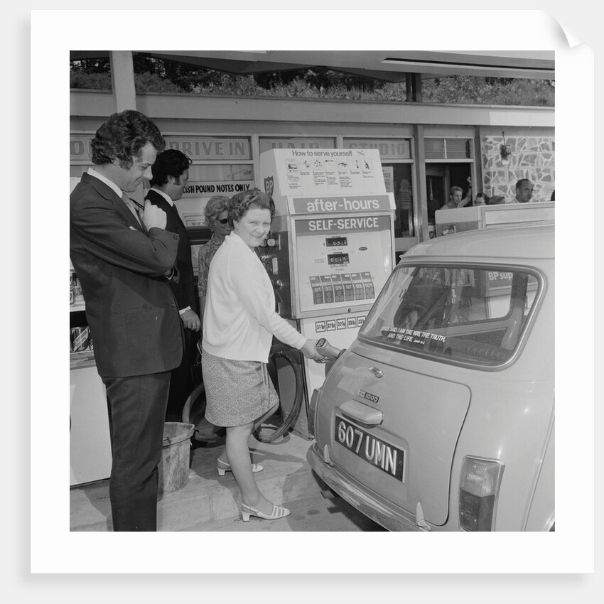 Petrol station auto pay kiosk, Geoff Duke's Garage on Peel Road by Manx Press Pictures