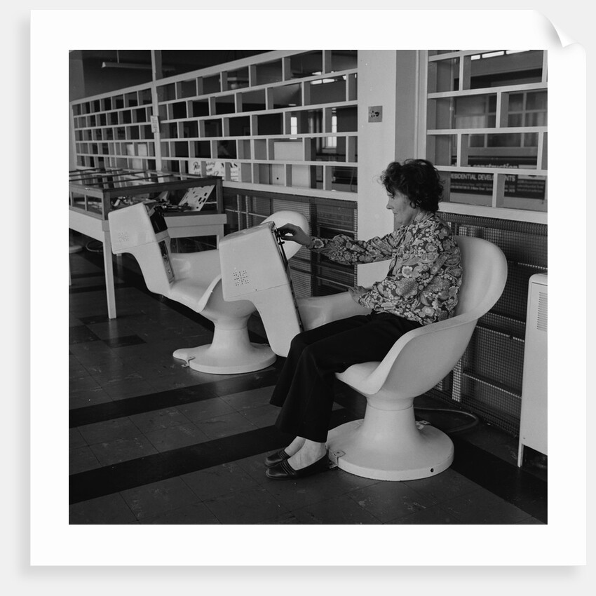 Television seats at Ronaldsway Airport by Manx Press Pictures