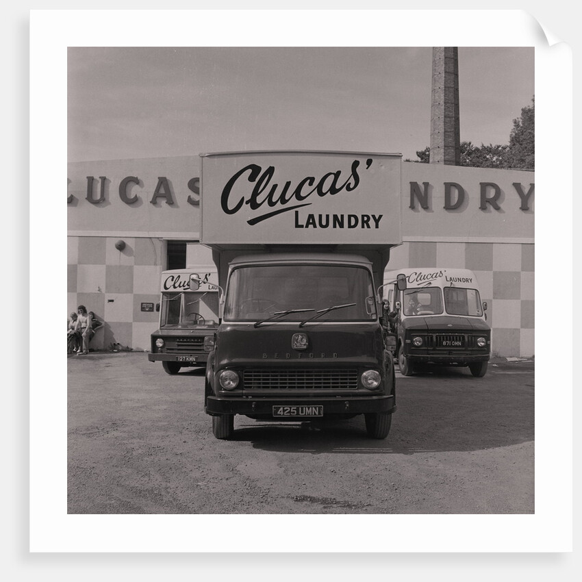 Clucas' laundry cleaners van by Manx Press Pictures