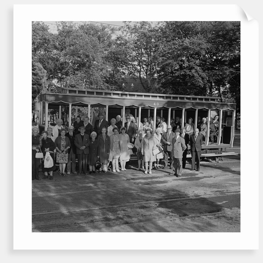 Ramsey old age pensioners at Snaefell Electric Railway by Manx Press Pictures