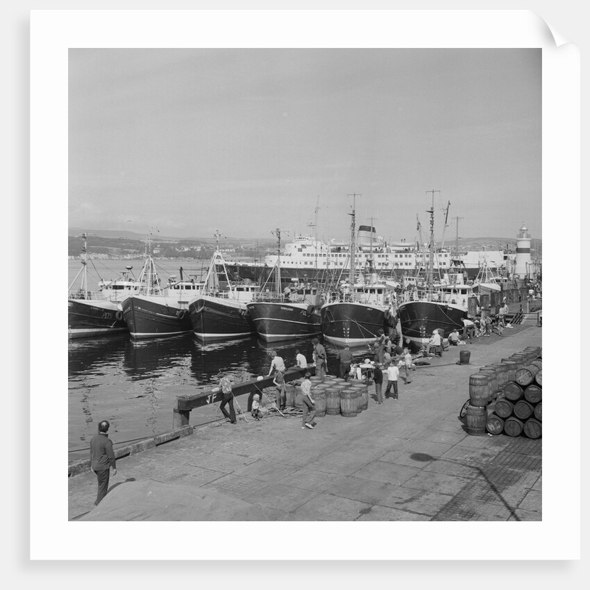 Fishing boats in Douglas Harbour by Manx Press Pictures