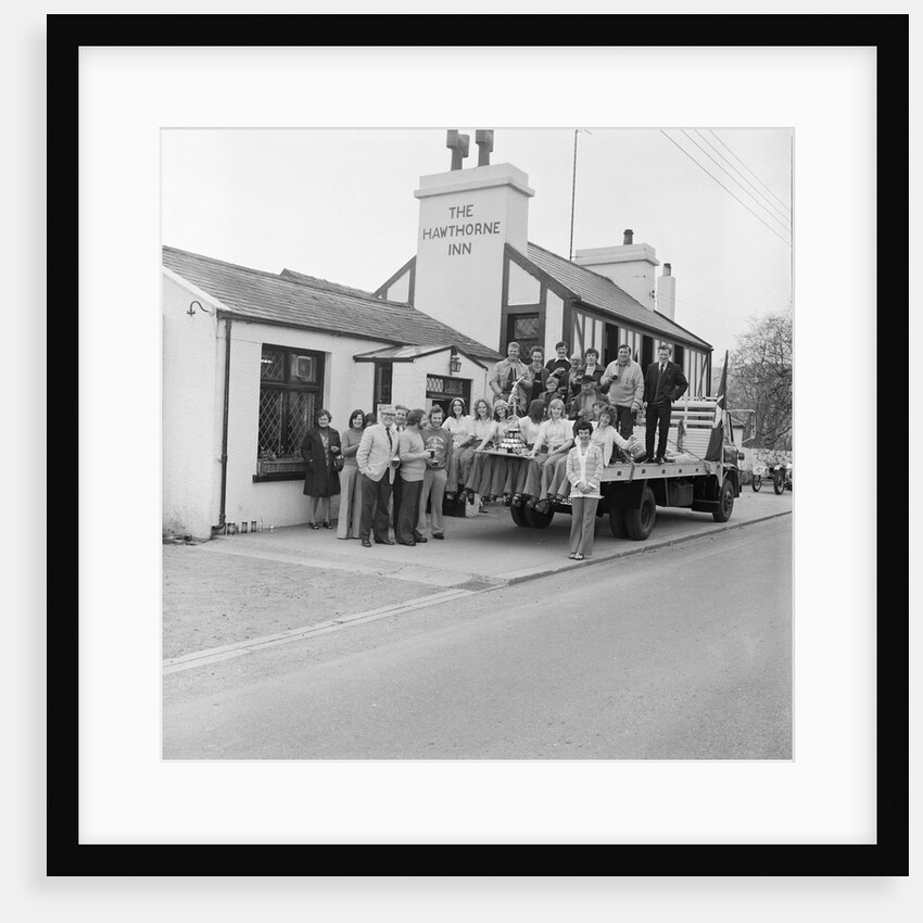 Castletown Brewery Wagon, TT Course, The Hawthorne Inn by Manx Press Pictures