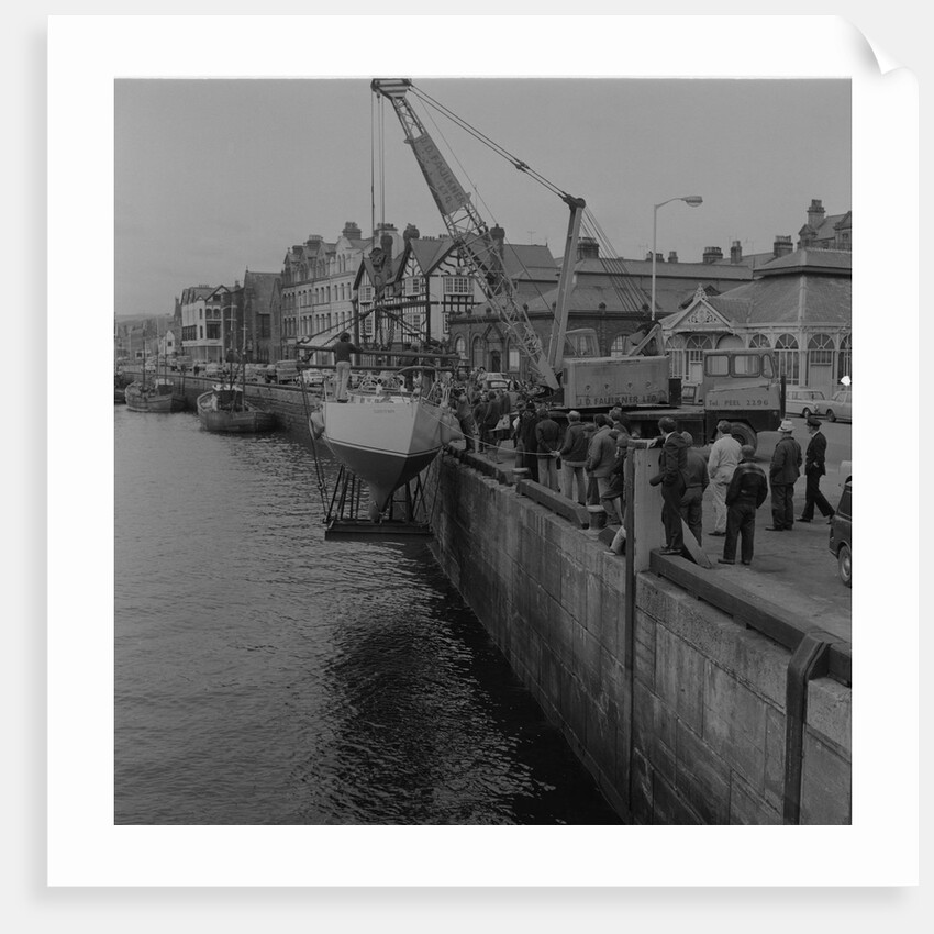 Boat launch on Douglas North Quay by Manx Press Pictures