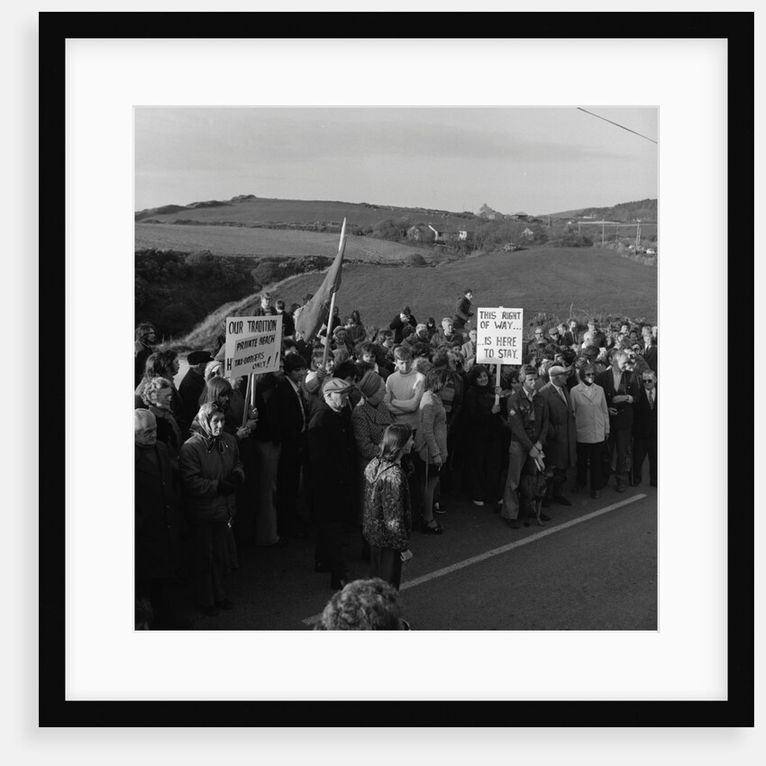 Protest march at Peel by Manx Press Pictures