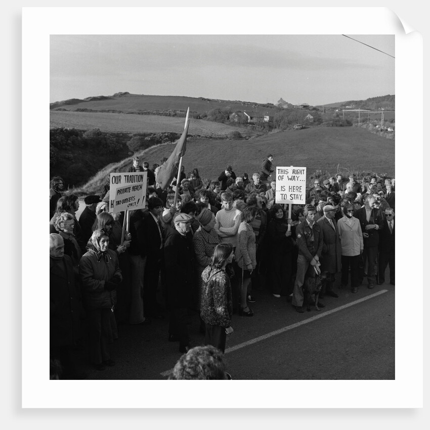 Protest march at Peel by Manx Press Pictures