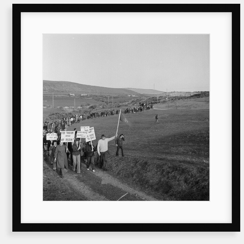 Protest march at Peel by Manx Press Pictures