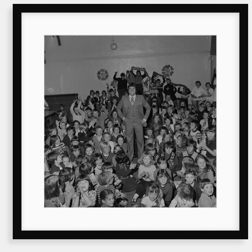 Kevin Keegan at Laxey School by Manx Press Pictures