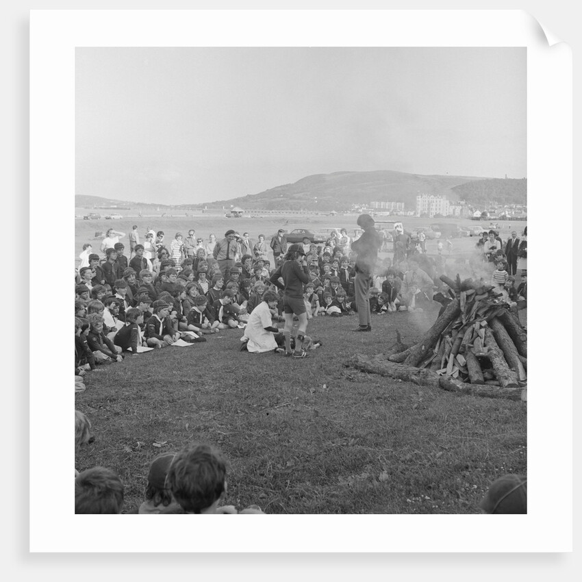 Cubs camp fire, Ramsey by Manx Press Pictures