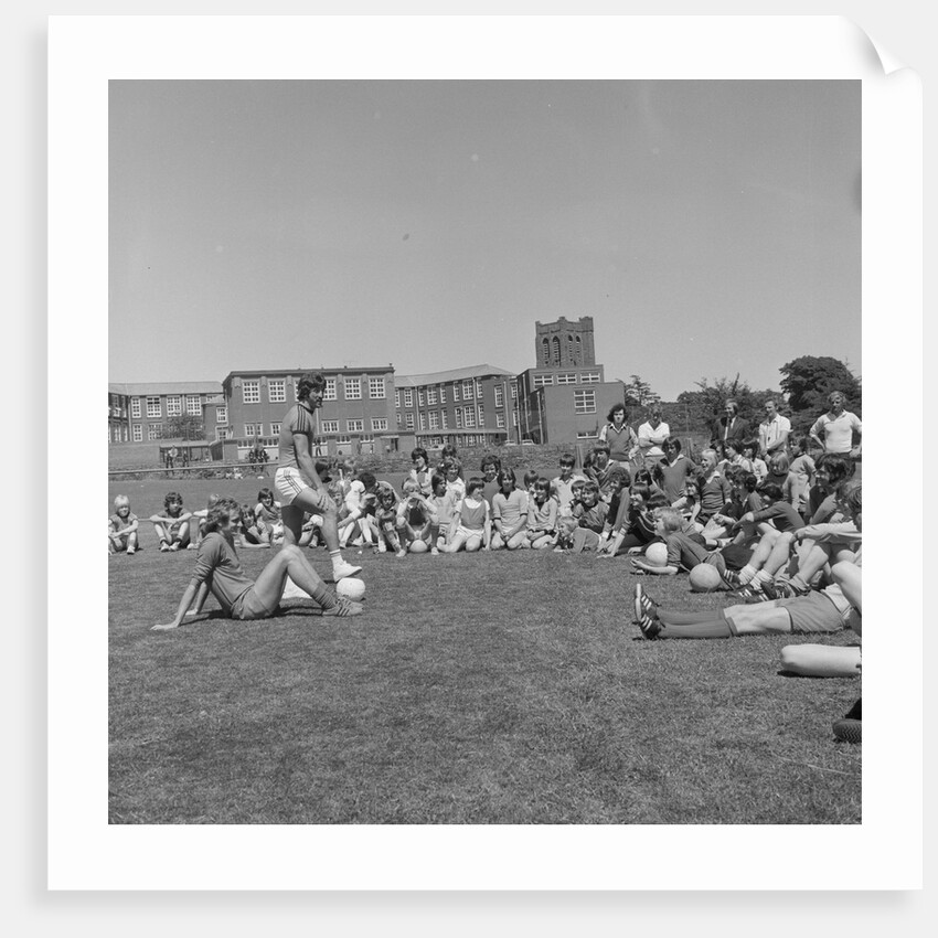Liverpool football team players at school by Manx Press Pictures