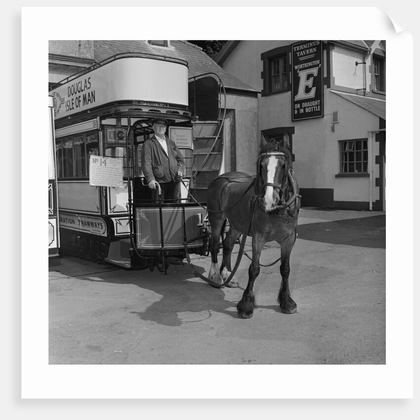 Jack Dugdale, horse tram driver by Manx Press Pictures