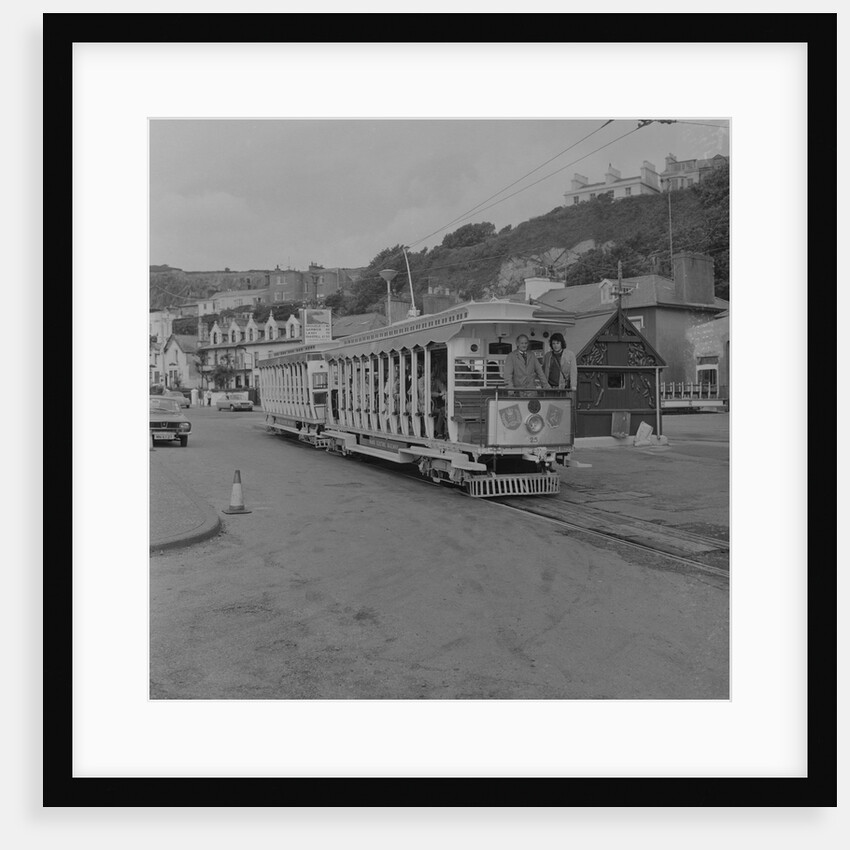 Silver Manx Electric Railway tram by Manx Press Pictures