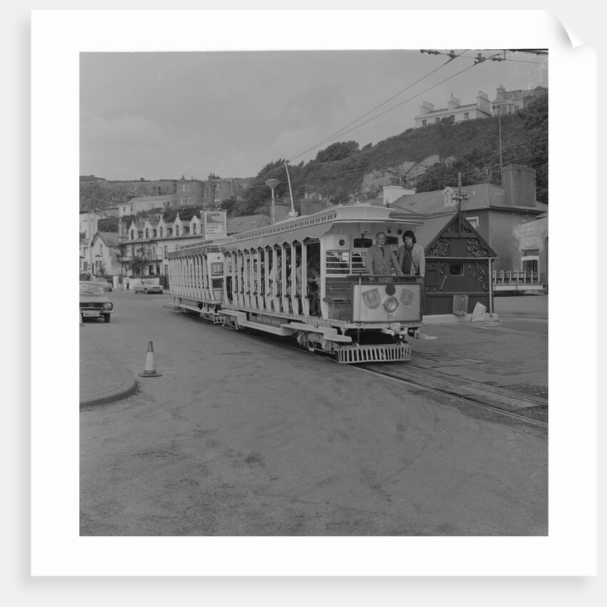 Silver Manx Electric Railway tram by Manx Press Pictures