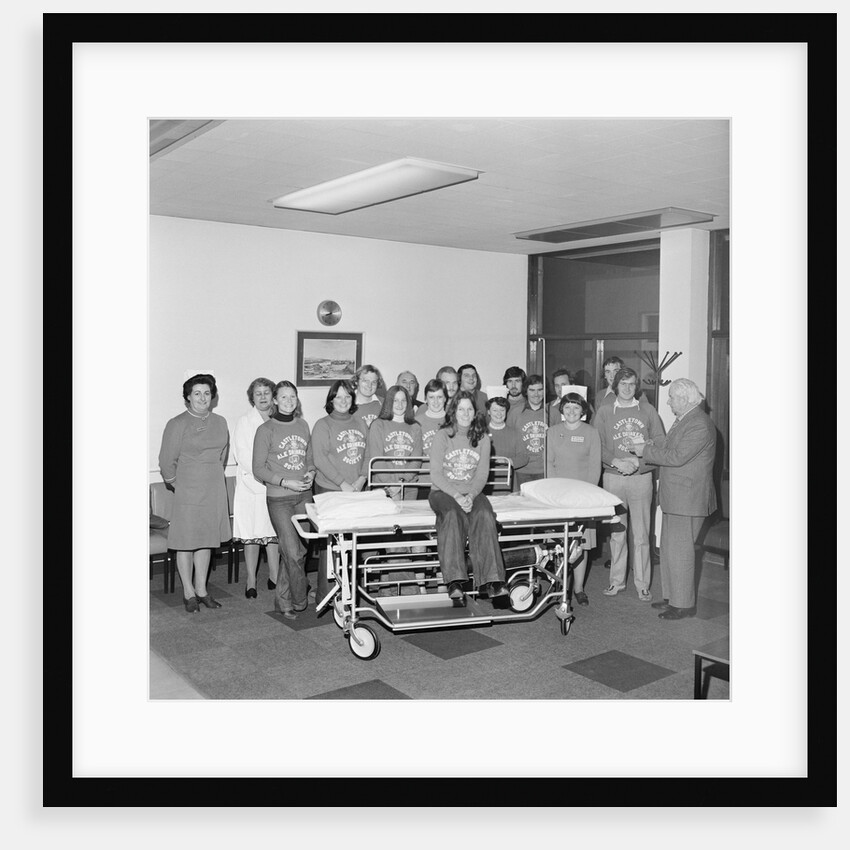 Castletown Ale Drinkers Society presentation to Noble's Hospital, Douglas by Manx Press Pictures