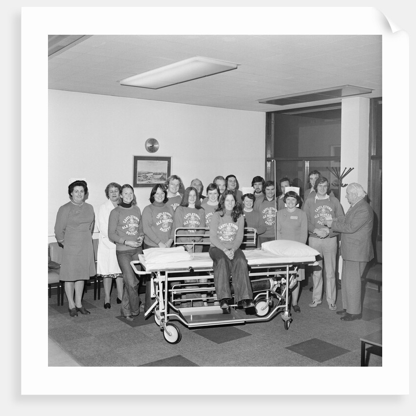 Castletown Ale Drinkers Society presentation to Noble's Hospital, Douglas by Manx Press Pictures