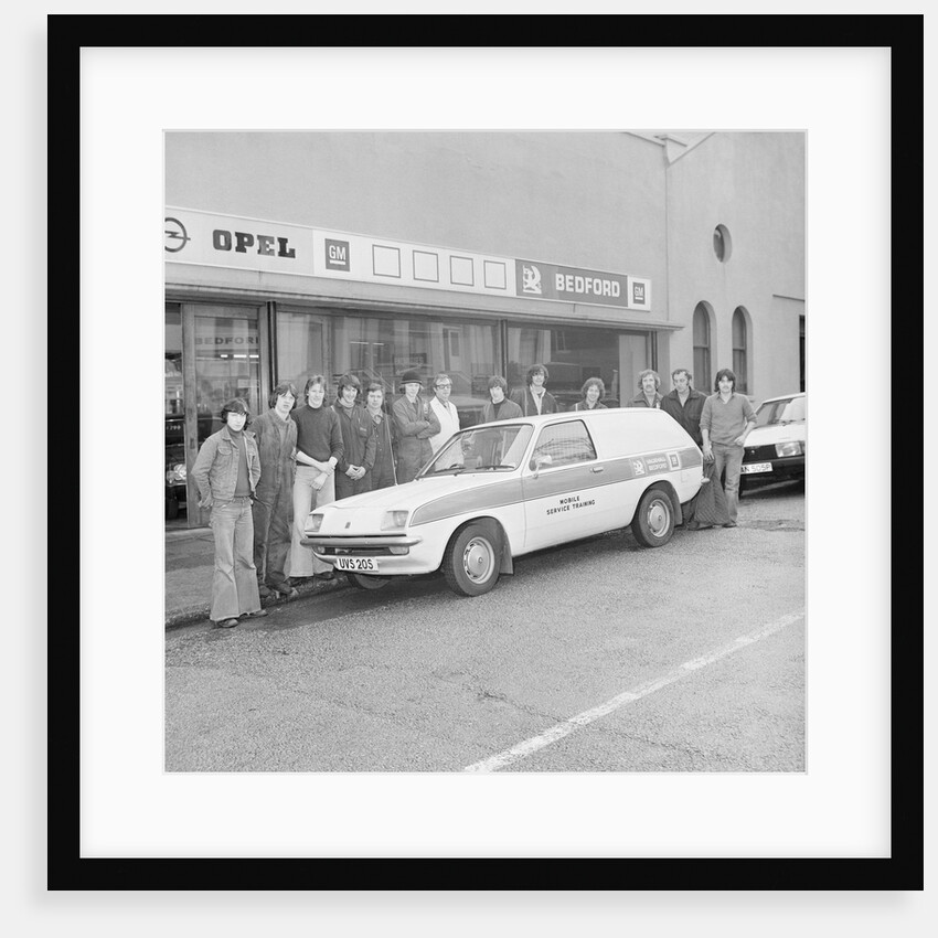 Bedford training van, Island Garages, Isle of Man by Manx Press Pictures