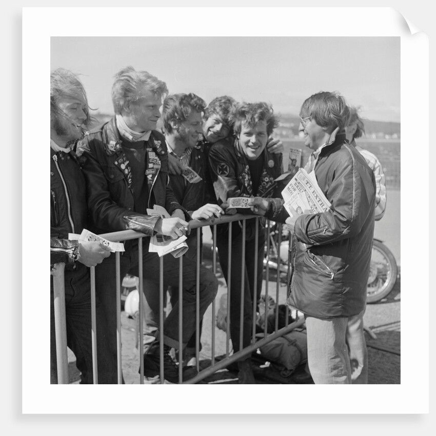 TT bikers waiting to leave on the boat by Manx Press Pictures