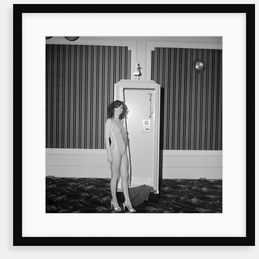 Miss Isle of Man in shower cubicle, Villiers, Douglas by Manx Press Pictures