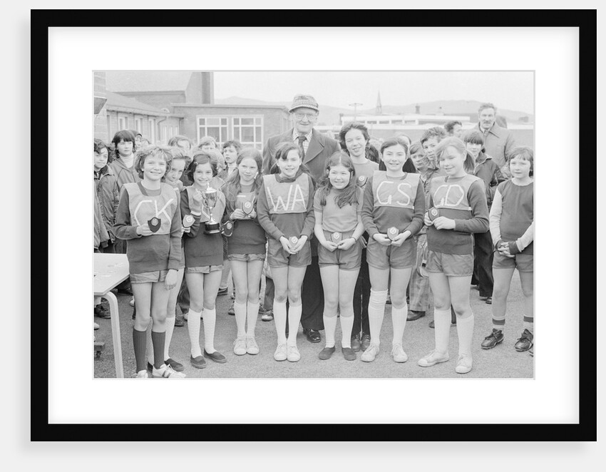 Girls netball competition, Peel School by Manx Press Pictures