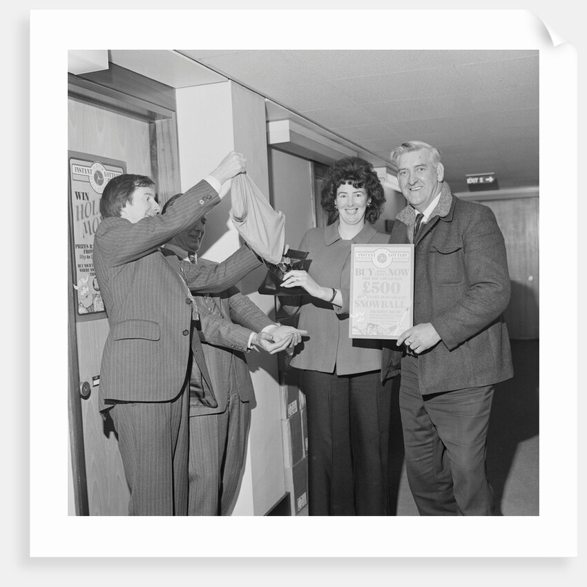 First £500 winner, Manx Lottery by Manx Press Pictures