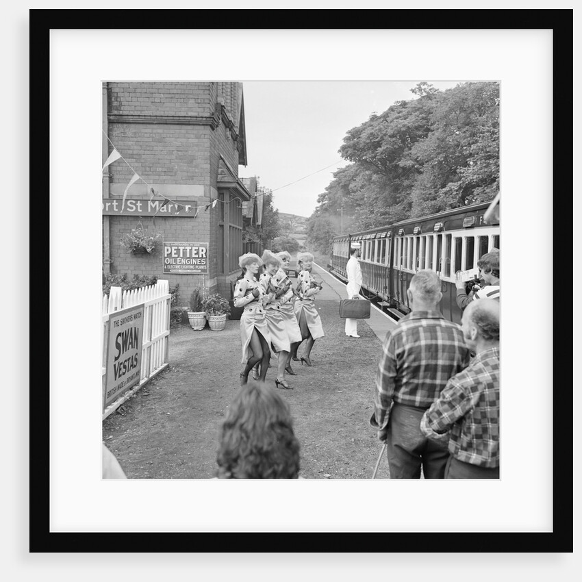 Filming Sea Side Special at Port St Mary Railway Station by Manx Press Pictures