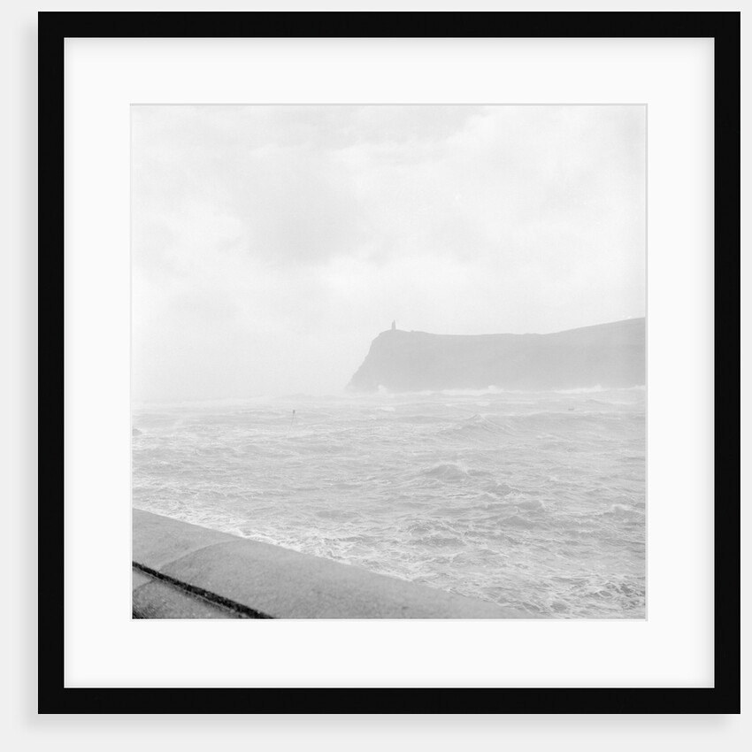 Port Erin Bay during storm by Manx Press Pictures