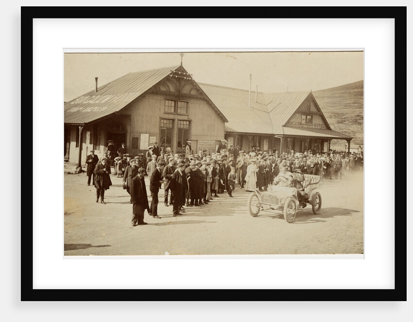 John S. Napier in an Arrol-Johnston,1905 Tourist Trophy motorcar race by Anonymous