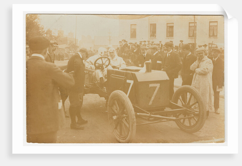 W.T. Clifford Earp in a Napier, 1905 Gordon Bennett Trials by George Bellett Cowen