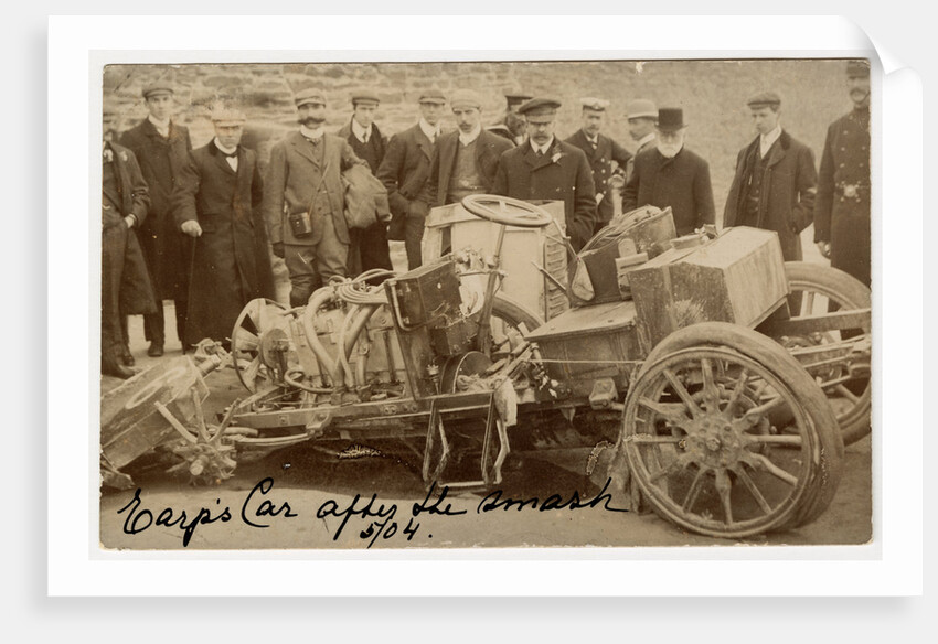 W.T. Clifford Earp, crash at 1904 Gordon Bennett Trials by Anonymous