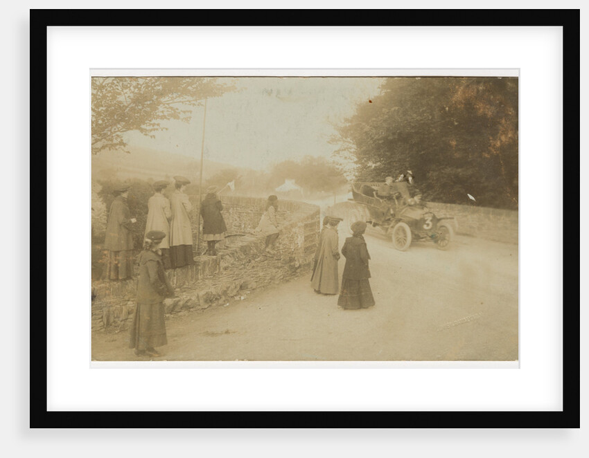 Motorcar racing at Ballaugh Bridge by George Bellett Cowen