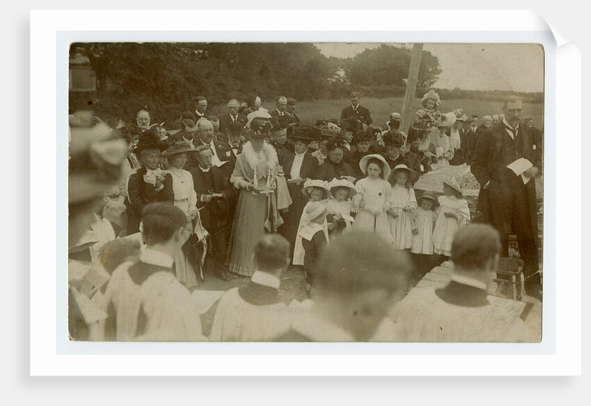 Laying the foundation stone of Ballaugh Parish Hall, 1909 by George Bellett Cowen