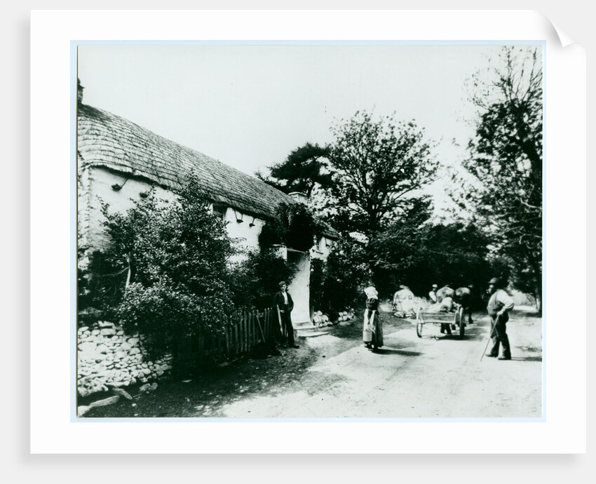 Miss Kneale's thatched cottage, Sulby Glen by George Bellett Cowen