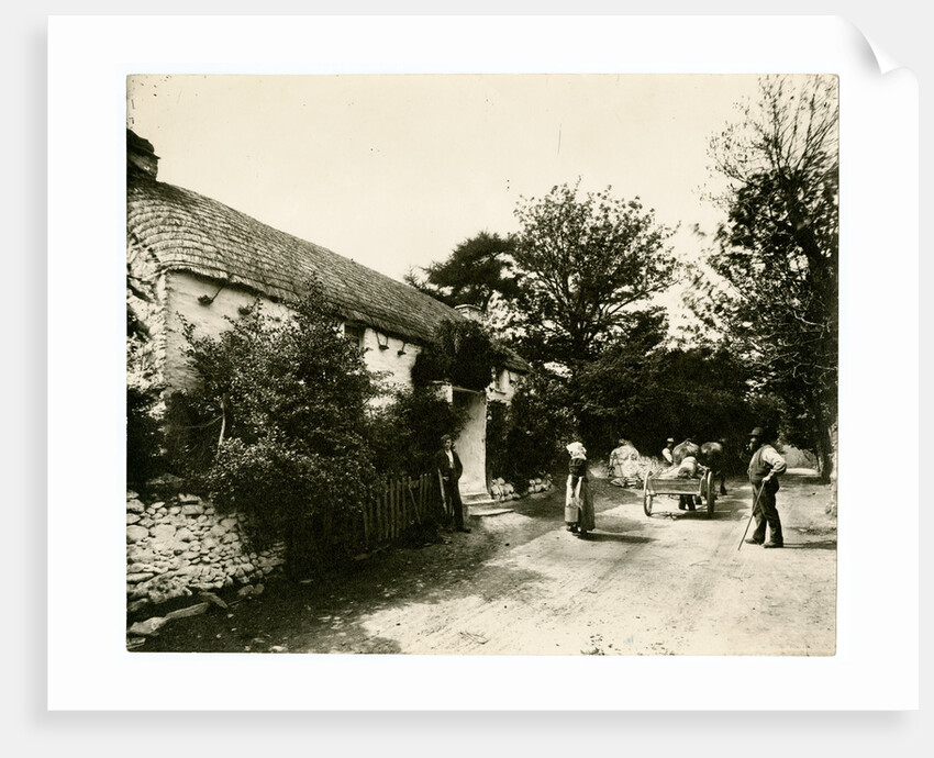 Miss Kneale's thatched cottage, Sulby Glen by George Bellett Cowen