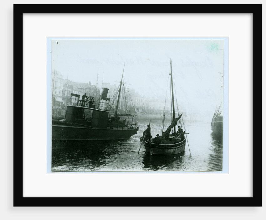 Douglas Inner Harbour and shipping by John Miller Nicholson