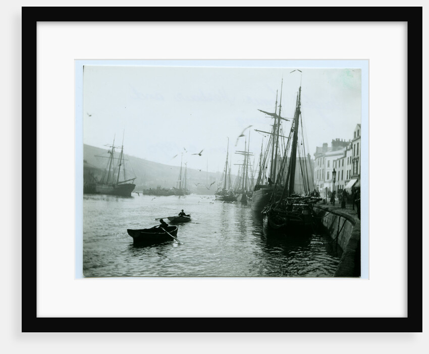 Douglas Inner Harbour and shipping by John Miller Nicholson