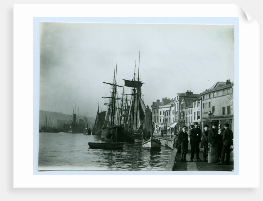 Douglas Inner Harbour and shipping by John Miller Nicholson