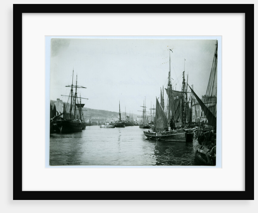 Douglas Inner Harbour and shipping by John Miller Nicholson