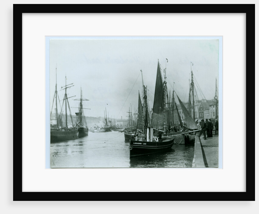 Douglas Inner Harbour and shipping by John Miller Nicholson