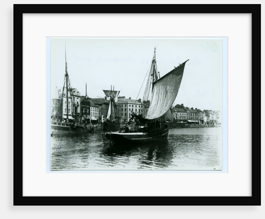 Douglas Inner Harbour and shipping by John Miller Nicholson