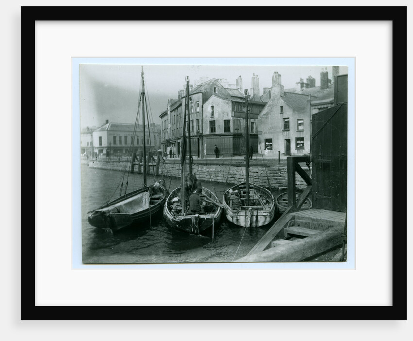 Douglas Inner Harbour and shipping by John Miller Nicholson