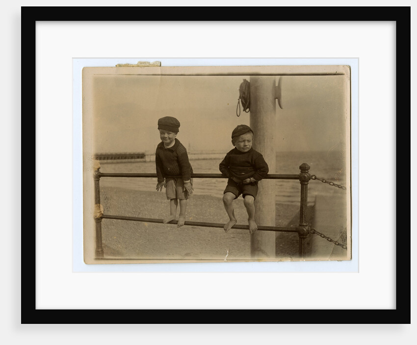 Small boys on Ramsey promenade by Thomas Horsfell Midwood
