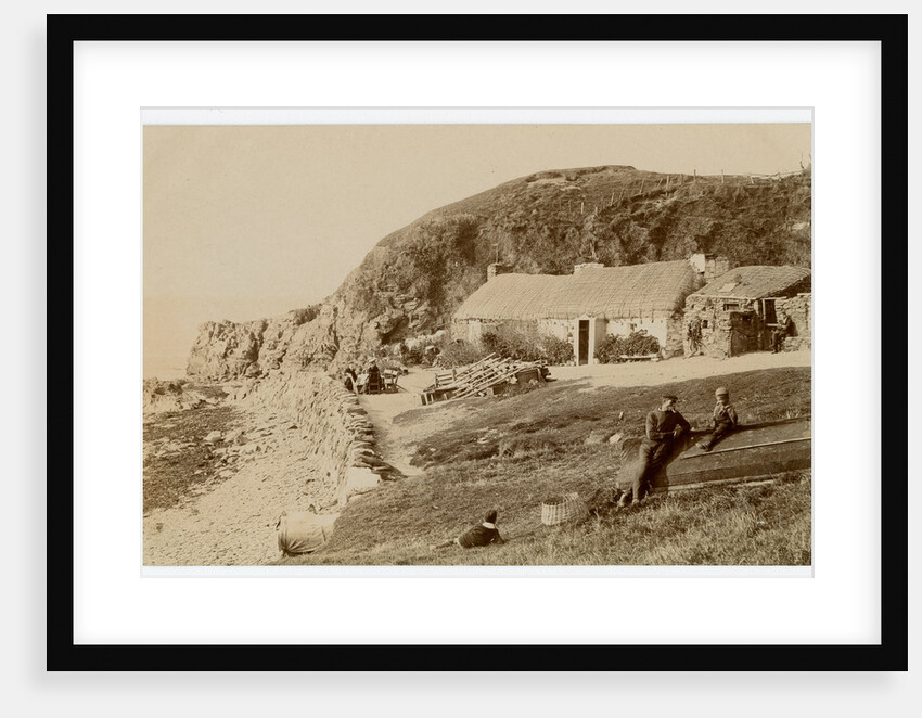 The cottage and beach at Niarbyl by George Bellett Cowen