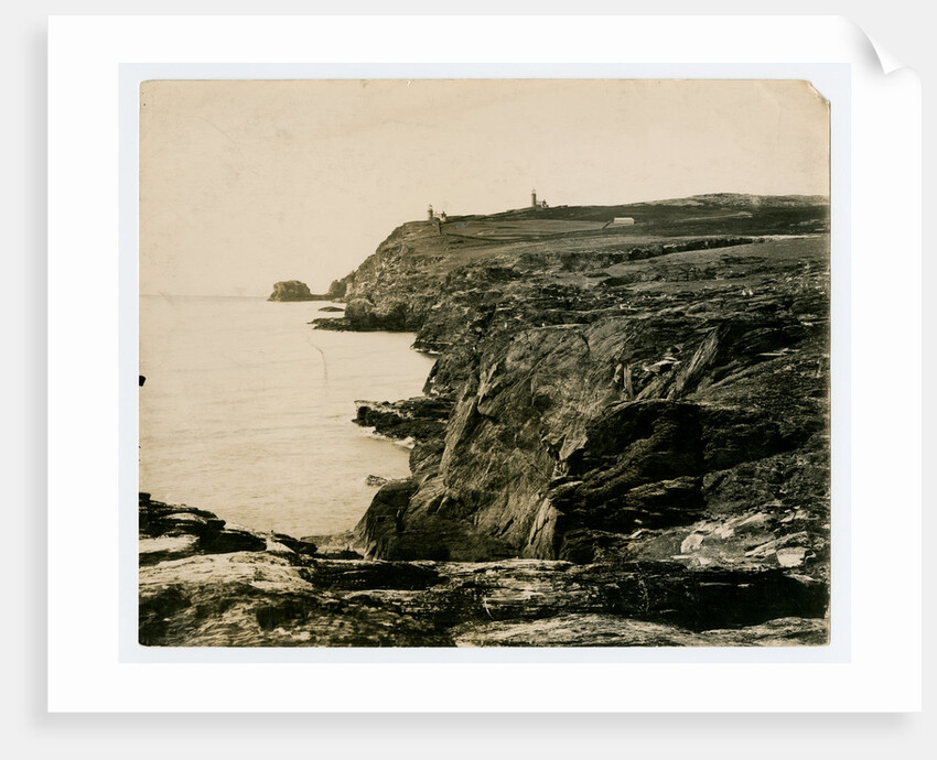 Calf of Man, twin lighthouses by George Bellett Cowen