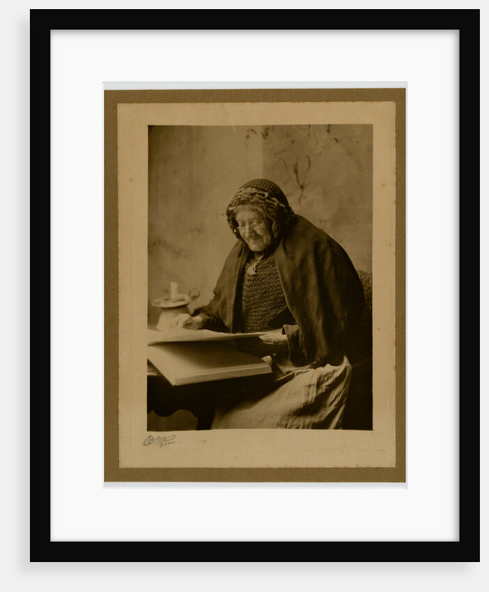 Mrs Morrison, Ballaugh Glen, study of an old Manx woman over 90 by George Bellett Cowen
