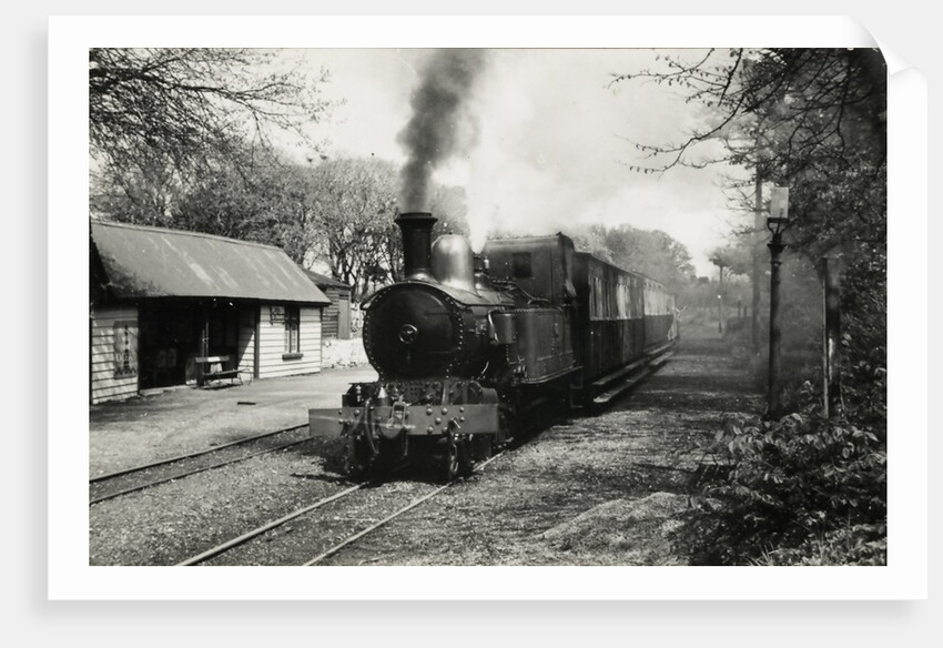 Engine No.12 Hutchinson Locomotive at Ballasalla Station to Port Erin by Unknown