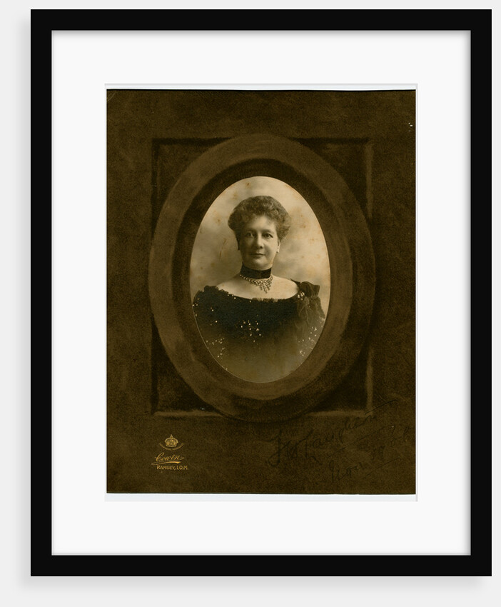 Florence Holford Laughton - studio portrait by George Bellett Cowen