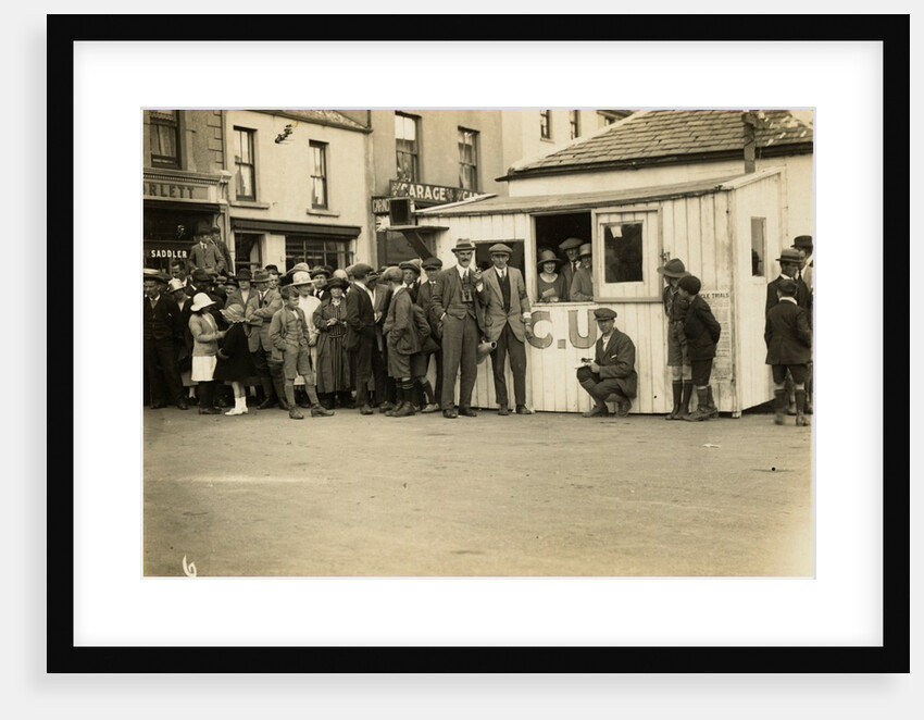 Group of officials and spectators in Parliament Square, Ramsey, 1929 (?), TT (Tourist Trophy), Isle of Man by Midwood