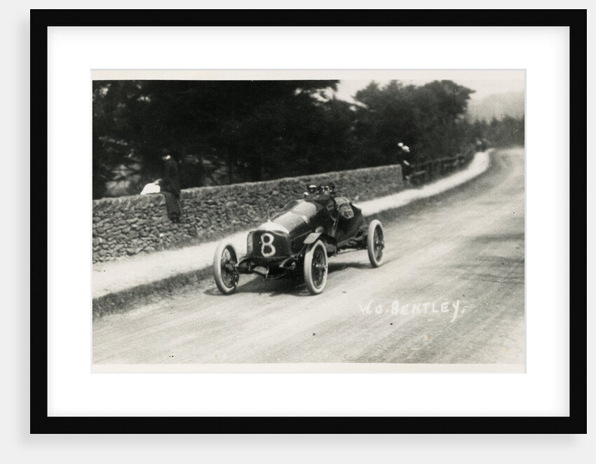 Motorcar no.8  W.O.Bentley, in a D.F.P. (Doriot, Flandrin & Parant) 1914 Tourist Trophy motorcar race by Anonymous